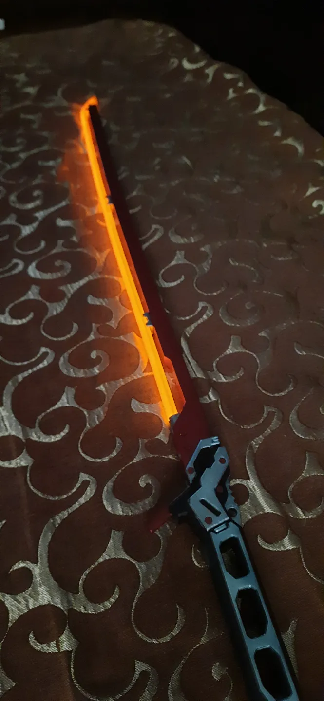 Cyberpunk 2077 thermal katana view 3