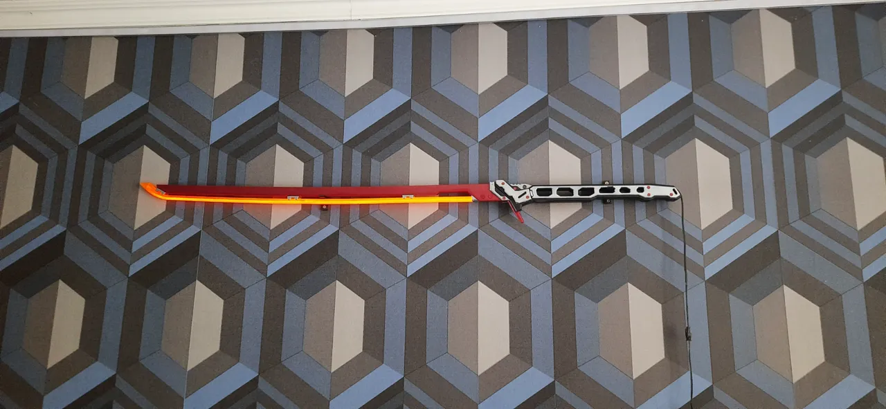 Cyberpunk 2077 thermal katana view 2