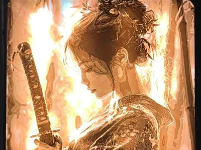 Woman with katana