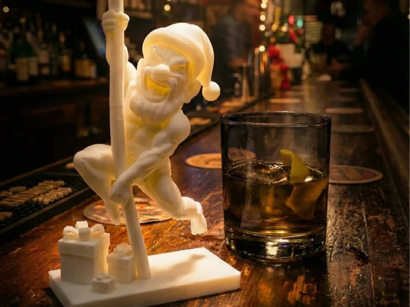 Poledance Santa Claus