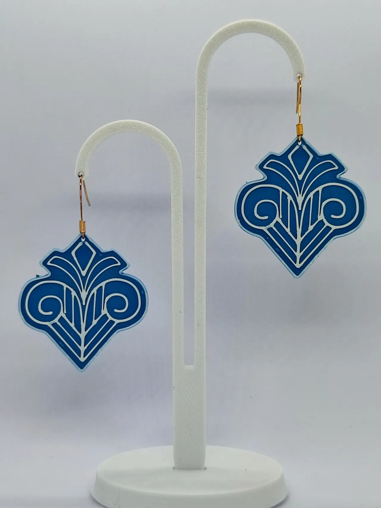 Aretes Olas de Zafiro view 3
