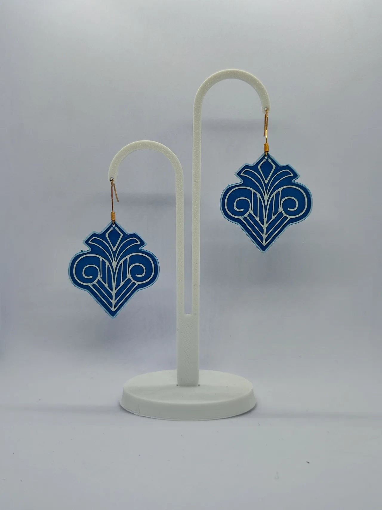 Aretes Olas de Zafiro view 2