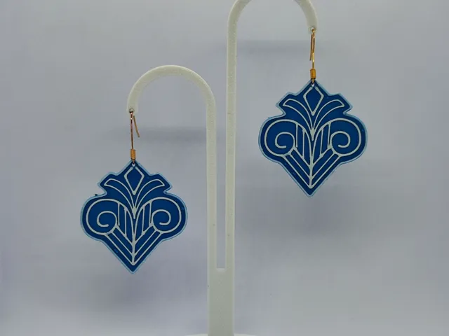 Aretes Olas de Zafiro