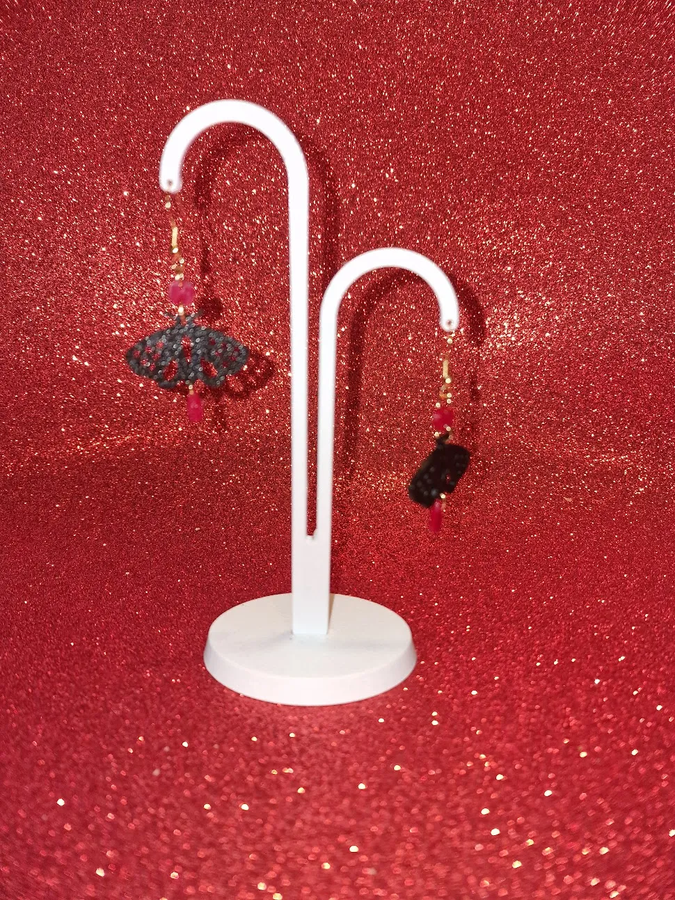 Flying butterflies earrings view 3