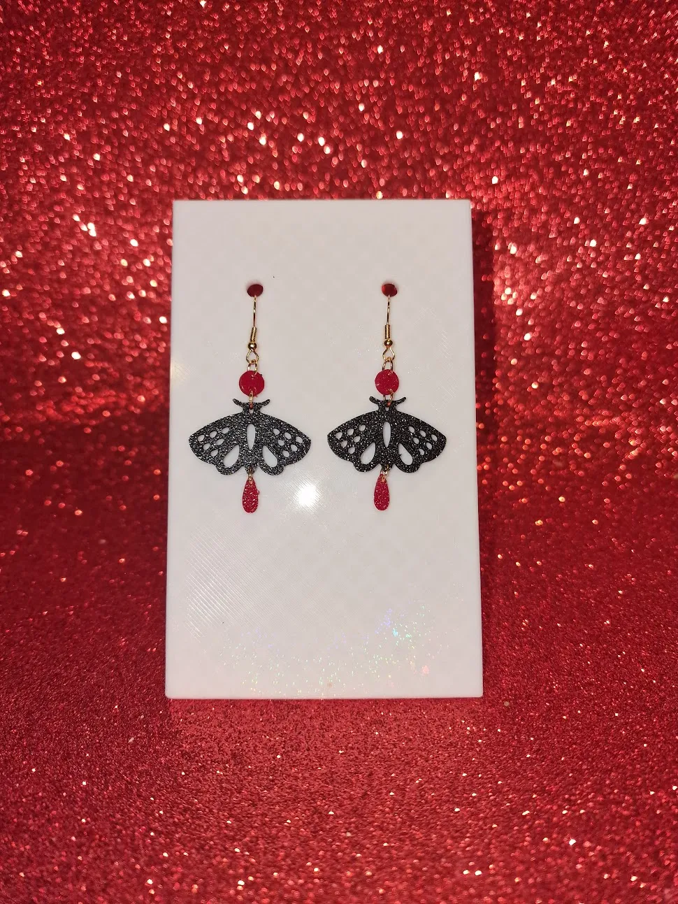 Flying butterflies earrings view 2