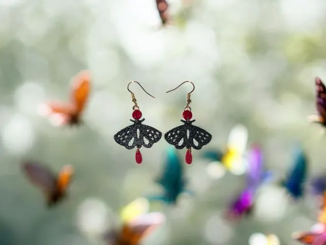 Flying butterflies earrings
