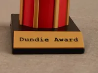 Dundie Award base label [0.16mm layer]