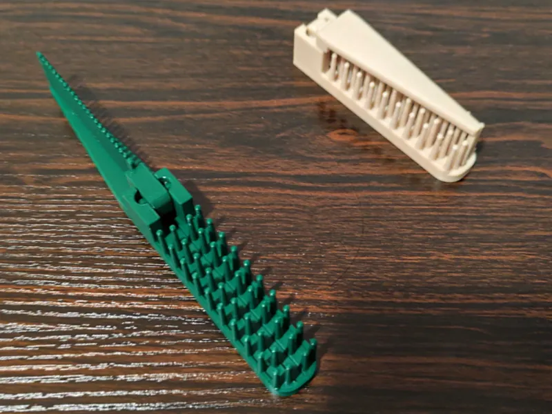 Collapsible comb and brush