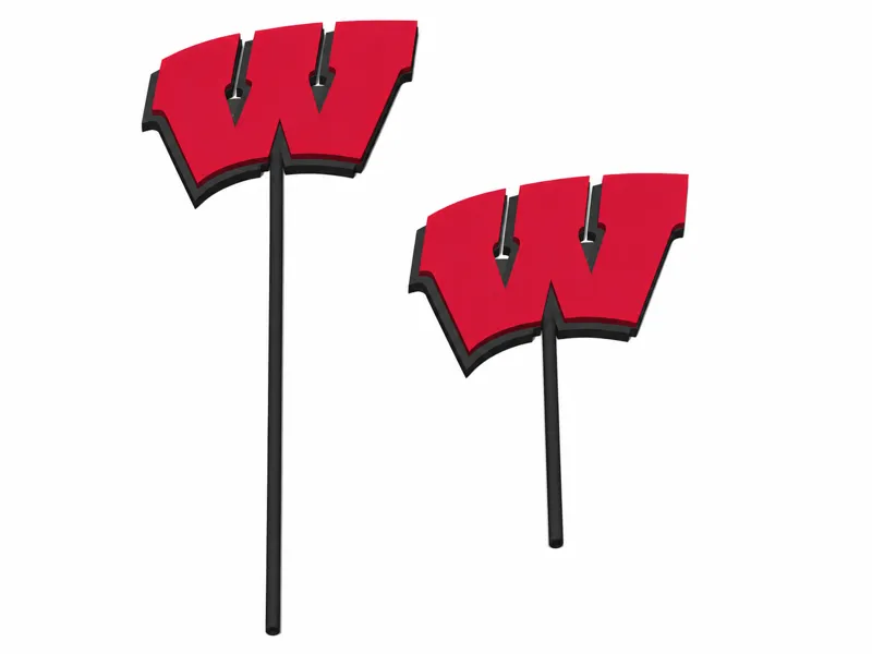 Wisconsin Badgers Cupcake & Mini Vase Topper 