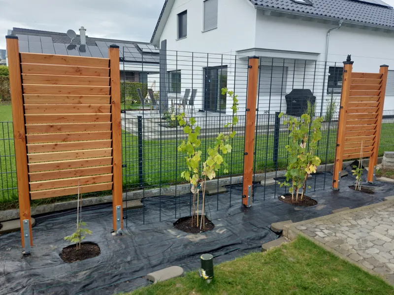 Garten Sichtschutz Bretthalter Pfostenabdeckung