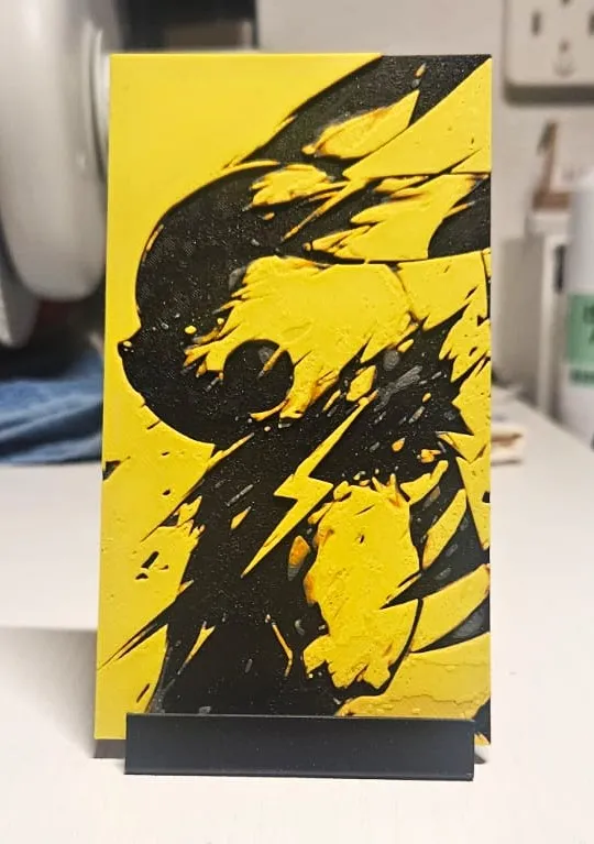 Pickachu 3d Vector Pokemon Furious Pickachu - Free 3D Print Model - MakerWorld