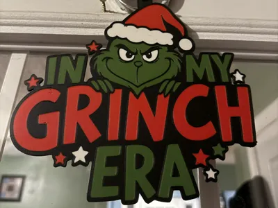 Grinch Christmas Tree Topper Wall Hang Door Hang