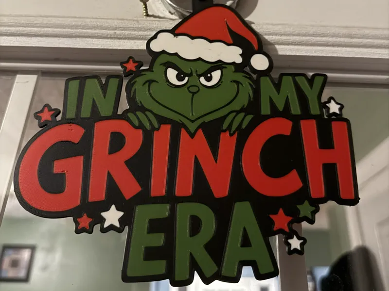 Grinch Christmas Tree Topper Wall Hang Door Hang