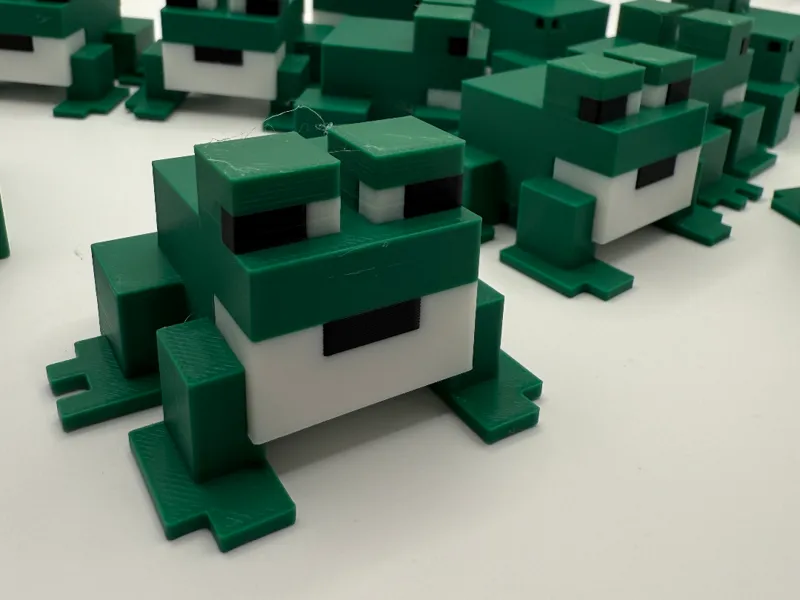 Minecraft Frog Keychain – 2 Versions