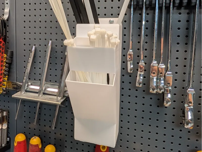 ziptie holder for biltema pegboard