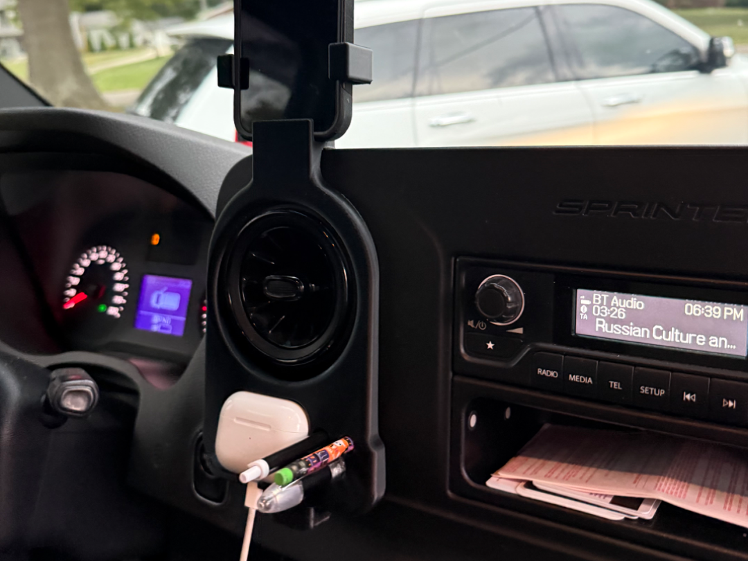 2022 Mercedes Sprinter Dash Phone Mount Organizer 3D model