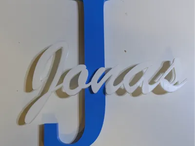 Jonas Name Tag Initials Name