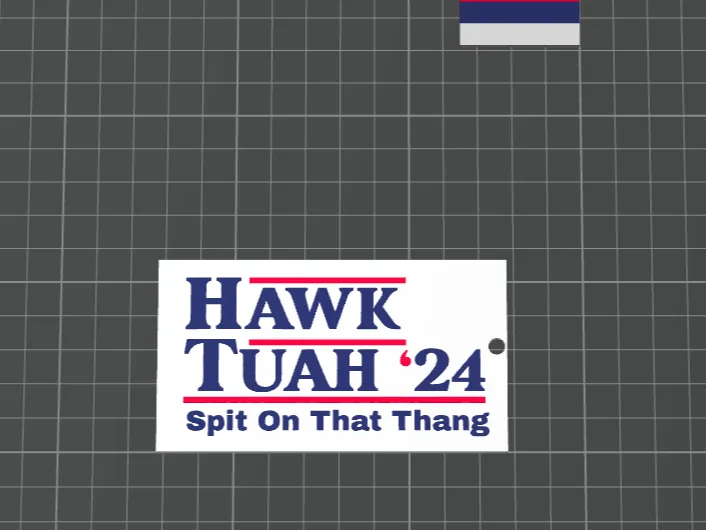 HAWK TUAH KEYCHAIN 