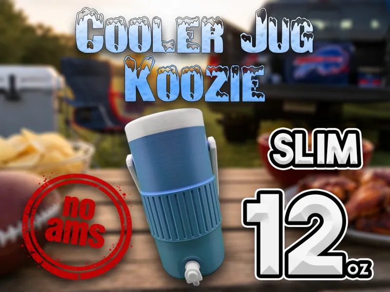 Cooler Jug Slim Koozie Can Holder (12oz)