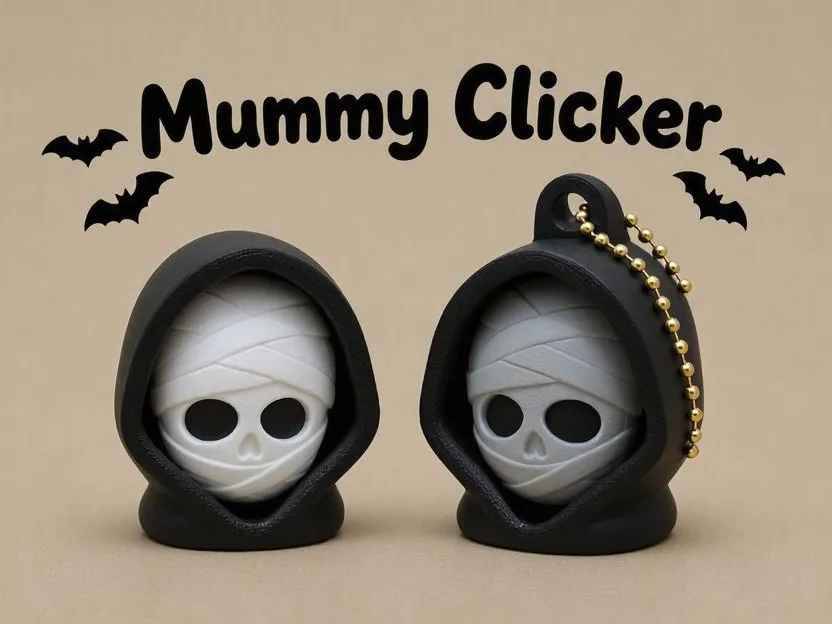 Objeto manipulable: Mummy Face Clicker. Referencia del modelo original.