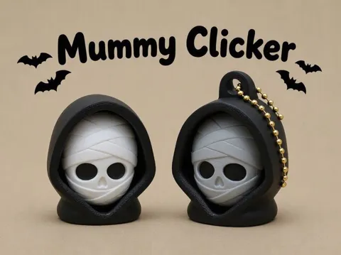 Objeto manipulable: Mummy Face Clicker — referencia de MakerWorld