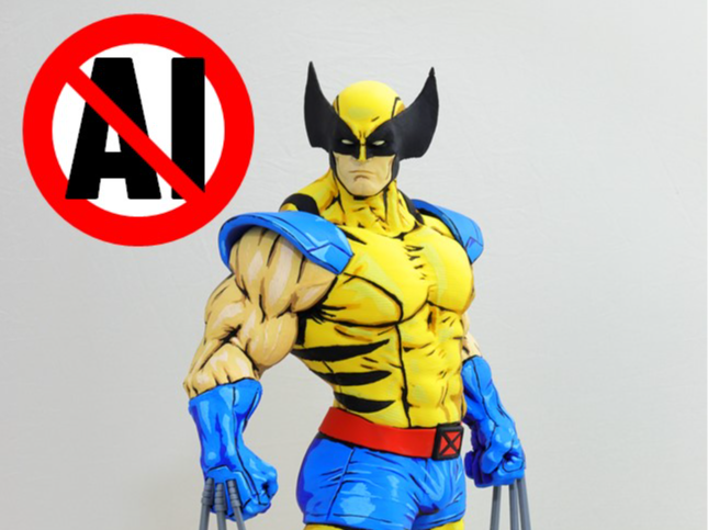 No AI - X-Men Wolverine – 2D Paint - 1