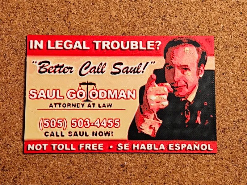 Better Call Saul Card - Hueforge