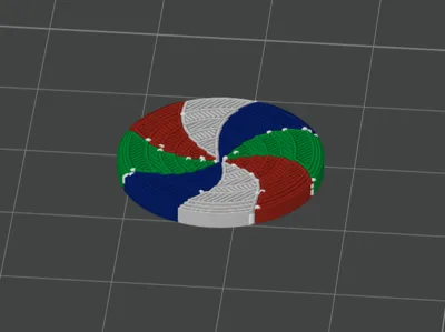 Small Multicolor AMS-Test-Coin