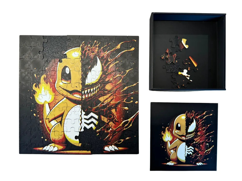 Venomized Charmander - Puzzle & Lid