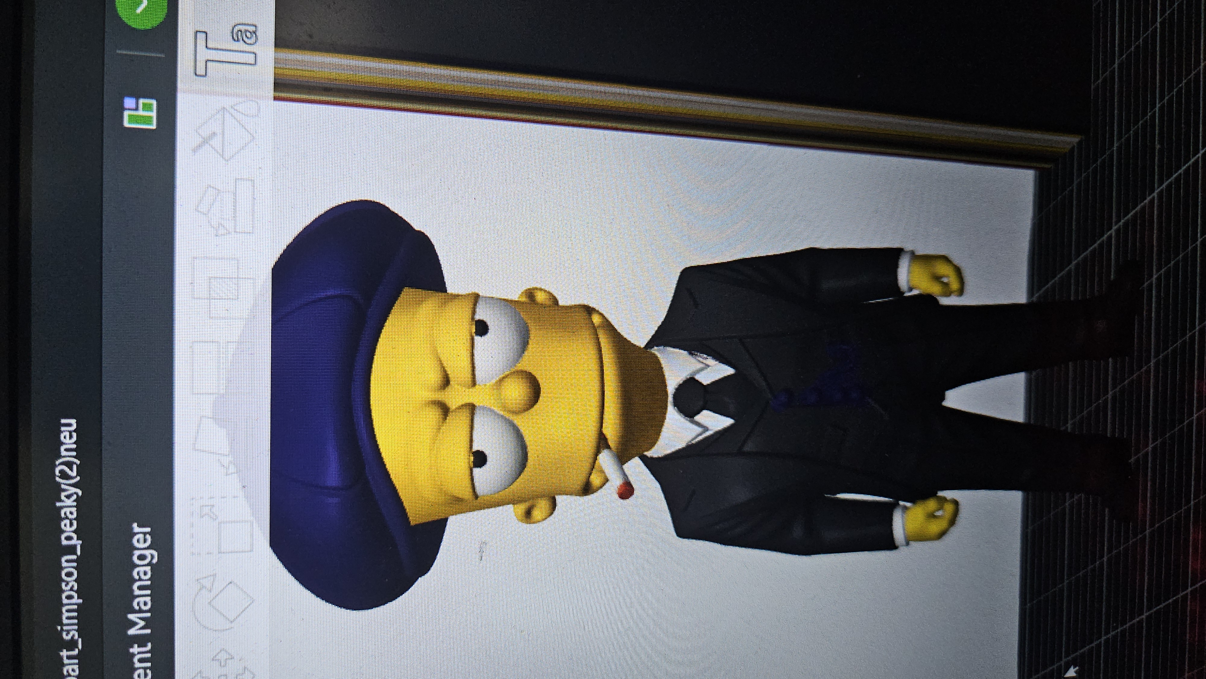 Miniatura 1 do modelo 3D Peaky Blinders Bart Simpson