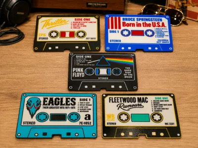 Classic Cassette Tape Magnetic Faces - Volume 1
