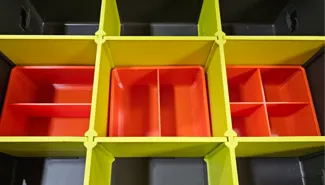 Ryobi Link 2 Drawer Storage Divided Half Bins