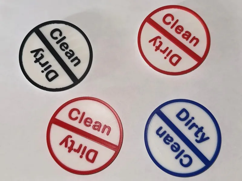 Dish Washer Magnet (8x2mm magnets)