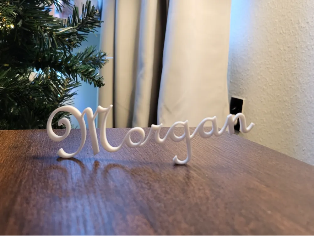 3D Printable Name Display (Morgan) - Free 3D Print Model - MakerWorld