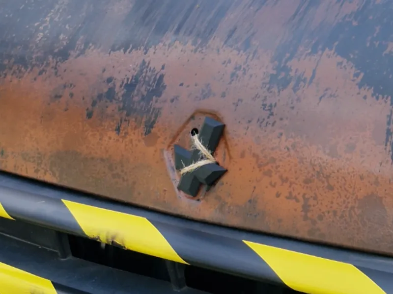 Twingo C06 Emblem Motorhaube Satanisches Kreuz