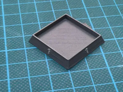 Base with number for 25mm base square