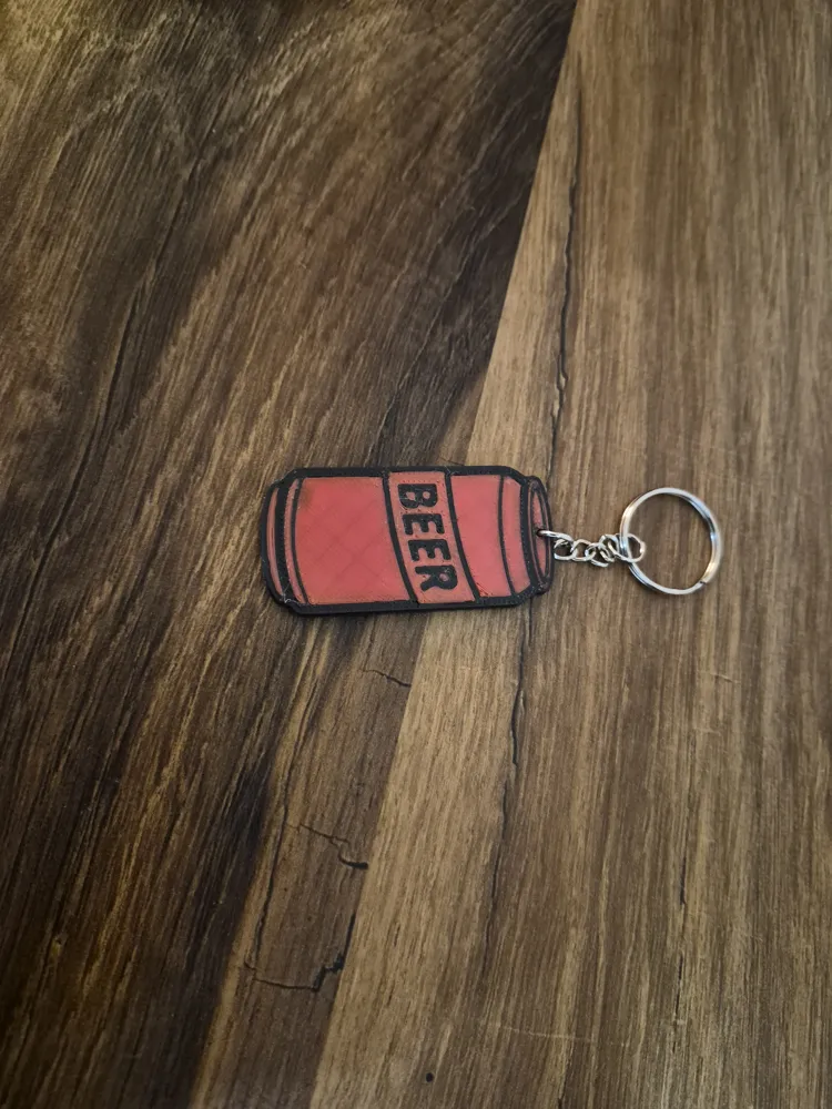 Beer Keychain - Free 3D Print Model - MakerWorld