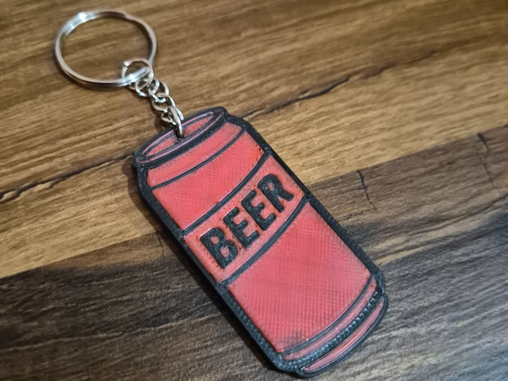 Beer Keychain - Free 3D Print Model - MakerWorld