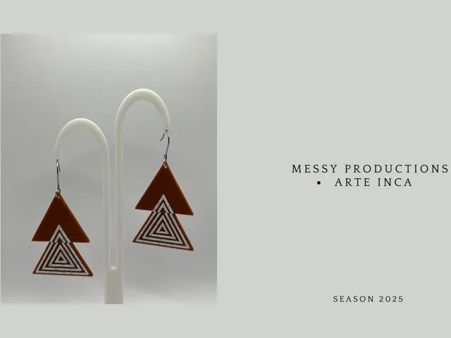 Geometric Triangle Earrings