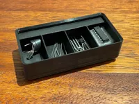 Boîte Gridfinity 4 compartiments demi-hauteur, faible consommation de filament — photo 2