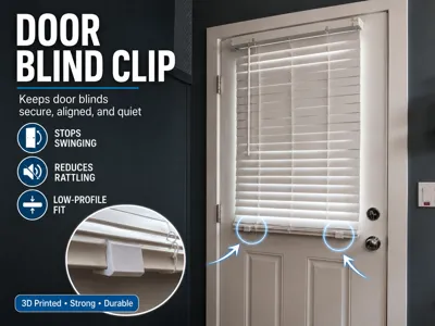 Door Blind Hold-Down Clip V2 - Durable Design