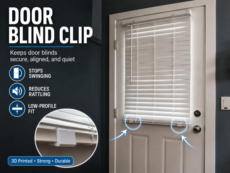 Door Blind Hold-Down Clip V2 - Durable Design