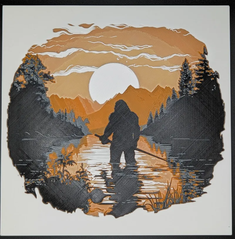 Bigfoot in Nature #2 - HueForge
