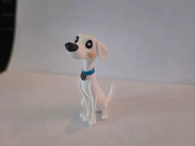 Cute Sitting Dog – Easy Print with Support