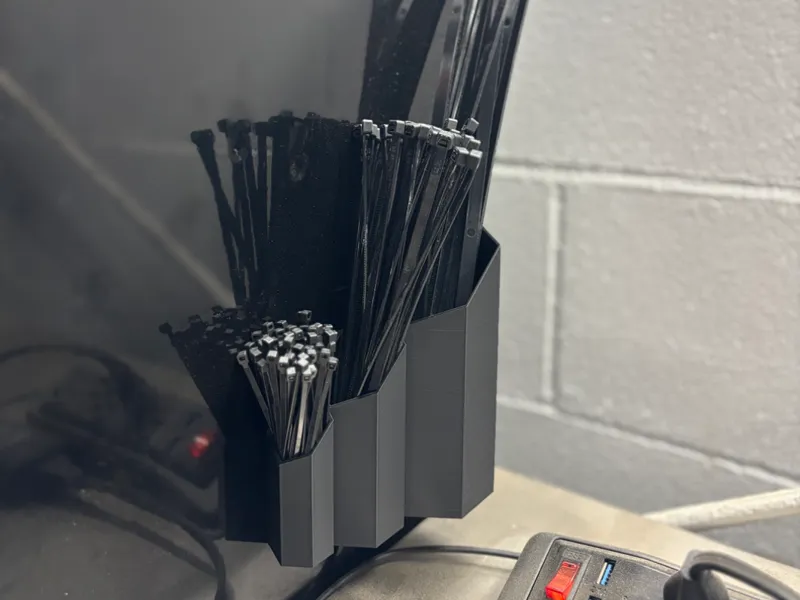 Hexagon Ziptie Holder