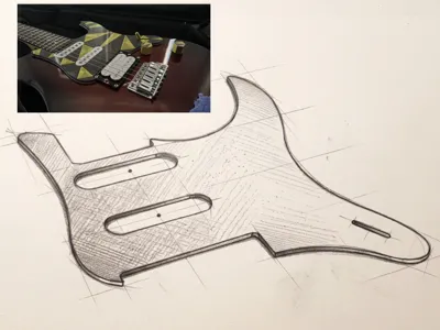 Yamaha Pacifica 112V scratchplate- snap on
