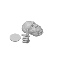 Statuette de l'homme pensif — photo 2