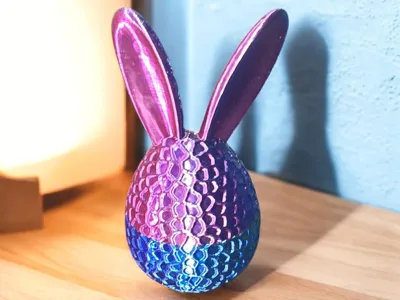 Easter Egg with Bunny Ears