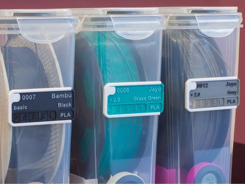 Favorite Filament Sample Holder (storage label)
