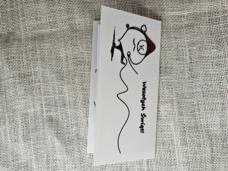 Polish New Year greeting card